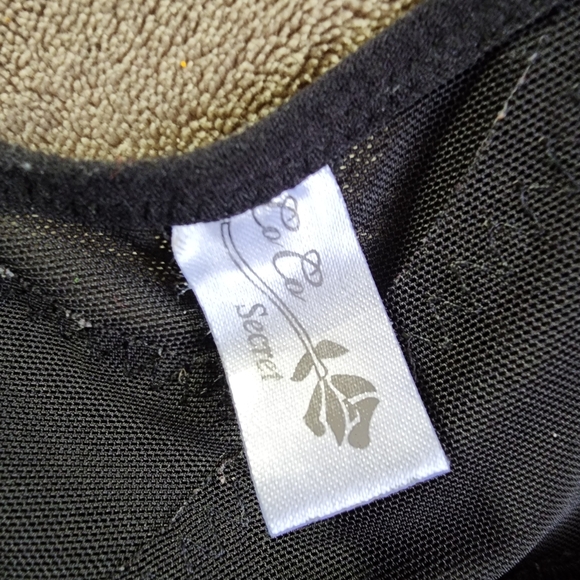 Vintage CoCo Secret Shapewear Bodysuit Black Size Small - Picture 10 of 10